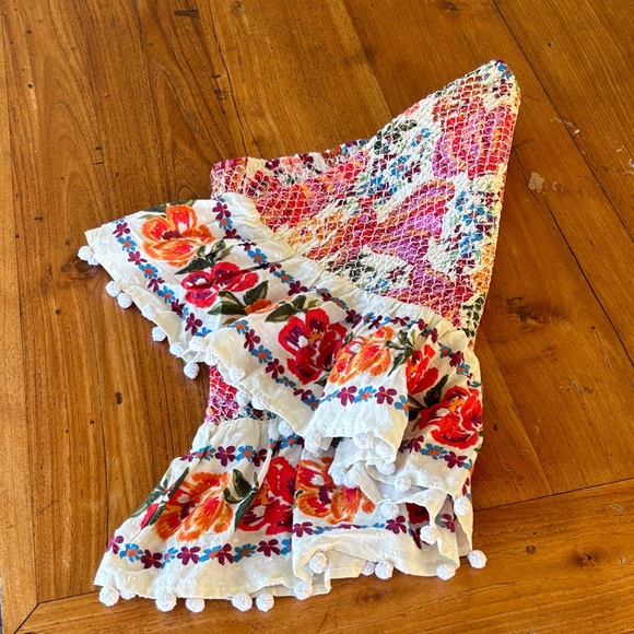 FARM Rio Floral Mini Skirt - Red, Pink, White - Picture 3 of 5